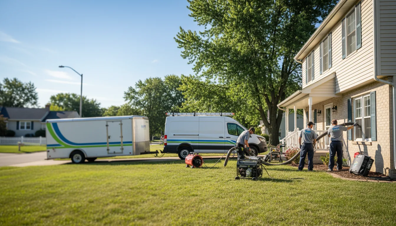 Flooded Basement Restoration And Cleanup With Repair in Newton, WI near me